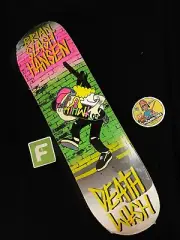 SUPER RARE Brian SLASH Hansen Otto Bart The Simpsons Deathwish Skateboard Deck