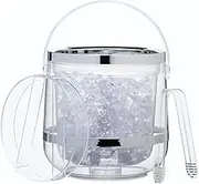 BarCraft Insulated Ice Bucket with Lid and Tongs in Gift Box, Plastic, 2.5 Litre