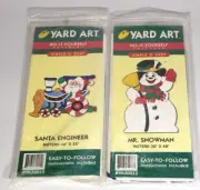 Yard Art Do-It-Yourself Patterns Snowman Santa Train Woodworking Christmas