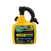 Scotts Lawn Builder Weed Feed & Green Up Refillable Bottle , Kills common lawn .