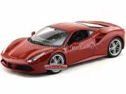 Burago 1/18 Scale Diecast - 18-16008 Ferrari 488 GTB Rosso red