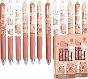 AXERHK Capybara Pens, Erasable Ball Pen, 12 Pieces/2 Boxes Rollerball Pen, Erasable Cartoon Animal Ballpoint Pen, Rollerball Pen, Students, Gift, School, Office Supplies, School Supplies