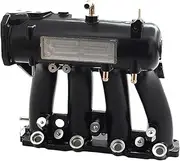 Trendy Car Aluminum D15 D16 D-SERIES Intake Manifold,Compatible With CIVIC CRX DEL SOL 1988-2000 Intake System Brand IM-1005(Black)