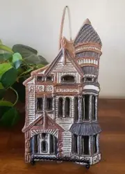 Victoria Littlejohn Ceramics Trivet Wall Plaque Stoneware Victorian House Potter