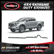 Redback 3" DPF Back Exhaust No Muffler for Mazda BT-50 B30B TF 3.0L 2020-On