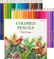 Colouring Pencils for Adult Coloring: 50 Coloured Pencils Set for Drawing Boo...