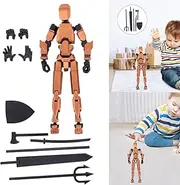 GETBSTOOP Titan T13 Action s Lucky Dummy T13 1 Set 3D Printed Mannequin Multi-Joint Mobile Robot 3D Printed Mannequin for Kids and Adults Gifts (No DIY Required)