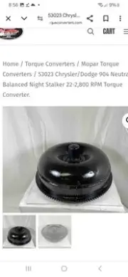 Boss Hog Nightstalker 904 Torqueflight Mopar Dodge Torque Converter High...