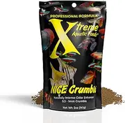 Xtreme Aquatic Foods Xtreme Nice® Crumble 140gms - 0.5mm-1mm Naturally (Super) Intense Color Enhancer Sinking Crumble Resealable Pouch, Fish Food