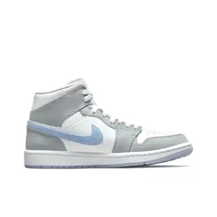 Jordan 1 Mid Wolf Grey Aluminum (Women's)（BQ6472-105）