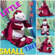 Build a Dino Bear Mini Baby Red Tan Stegosaurus Dino Dinosaur Lil Furry Friend