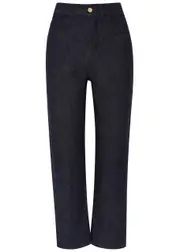 Moncler Cropped Slim-leg Jeans - Dark Blue - 42 (UK10 / S) 42 (UK10 / S)