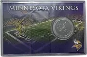 Highland Mint NFL Minnesota Vikings 4" x 6" Stadium Challenge Coin With Protector, One Size, Team Colors