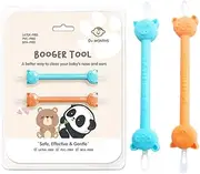 2 Packs Baby Nasal Booger And Ear Cleaner Tool, Nose and Ear Gadget, Safe, Easy Nasal Booger, Ear Wax Remover For Newborns, Infants And Toddlers, Dual Earwax And Snot Remover