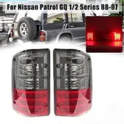 Rear Bumper LED Tail Light For Nissan Patrol GQ 1988-1997 Red+Smoked Brake Stop Lamp Left