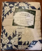 VTG Handcrafted Patchwork Quilt Feathered Star Design (NIB)
