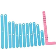 MAGICLULU 1 Set Geometry Shape Splicing Bars Triangle Quadrilateral Demonstrator for Math Teaching