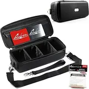 Quiver Time Black Bolt Card Carrying Case fits PM Cards and other TCG Games - Storage Bag for Playing/Trading Cards and Deck Box (Straps, Dividers & 100 Apollo Card Sleeves)