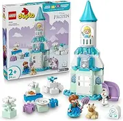 LEGO® DUPLO® Disney Anna and Elsa’s Frozen Castle Party 10455 Buildable Toddler Toy Sparks Fun Family Building, Encourages Pretend Play and Develops Fine Motor Skills in Preschoolers Aged 2 Plus