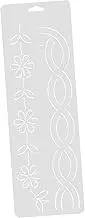 KONTONTY Quilting Template 1pc Patchwork Ruler Quilting Stencil Sewing Ruler Metric Shape for