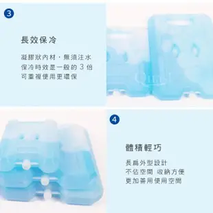 【日本製】專業抗菌保冷冰磚M 750g 3入組(保冷劑/保冰磚/保鮮用)