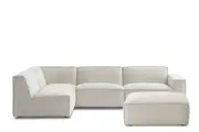 Jonathan Chaise Sectional Sofa with Ottoman
