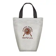 Insulated Cup Bag Lunch Bag Student Lunch Bag Portable Picnic Lunch Box Bag Oxford Cloth Drawstring Bag Portable Soup Cup Bag