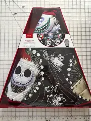 Hallmark Nightmare Before Christmas Halloween Town Tree Skirt Quilted 48" - NIB