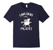Unicorns Love Pilates Cute Pilates And Unicorn Womens Gifts-Father's Day
