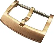 APTPKGDFDK Fit For Cronos Solid Bronze Fit For CuSn Tongue Buckle For L6002M Watch Parts Fully Brushed 18 20 22 Mm 2.0 With Spring Bars Cuff