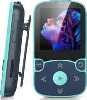 32GB MP3 Player with Bluetooth 5.0 Clip Jam FM Radio,Voice Recorder Speaker Gift