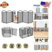High-Quality Freestanding Dog Gate - Adjustable 32'' Pet Barrier for Home Safety
