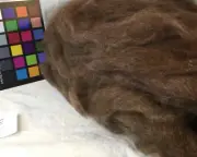 Romney brown wool roving spinning weaving felting fiber arts