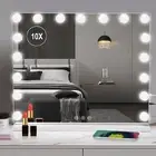 52x60 cm Hollywood Large Makeup Mirror Vanity Light Up Mirror With USB Charging
