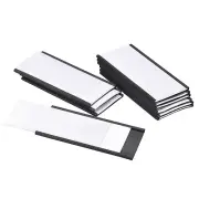 20Pcs 4" x 2" Label Holders Slots C Channel Rubber Magnetic