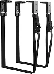 Under Desk PC Mount Home, Professional with Straps Premium Easy to Install Black Portable Practical Durable CPU Holder PC Wall Mount Bracket