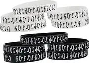 Sweatproof Music Festival Bracelet Silicone Note Bracelet 10pcs Comfortable Fashionable