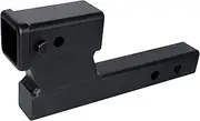 Towever 84128 Hitch Extender - 2" Receiver with 4-1/4" Drop or Rise, 7-3/4" & 9-3/4" Extension - 2" Shank, 7500lbs Weight Capacity - Matte Black Finish