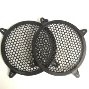 2 Pcs 8" Black ABS Plastic Speaker Waffle Covers For Car Audio DJ PA Speakers