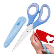 6inch Blunt-Tip Safety Kids Stainless Steel Scissors with Sheath School Supplies