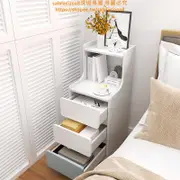 優惠促銷4床頭柜高款窄置物架簡約現代小柜子臥室迷你小型收納柜簡易床邊柜