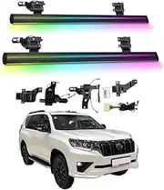 BJOHQ Electric Running Boards Compatible for Toyota Highlander 2010-2023 with Light, SUV, Off-Road & Pickup Trucks - Retractable Truck Steps & Nerf Bars