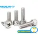 Nindejin 10pcs 內六角螺絲 304 不銹鋼內六角螺栓 DIN912-M1.6 / M2 / M2.5