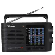 Digital Sunflash 9 Band AM/FM/SW1-7 Portable Radio RD-99 with USB and Micro SD