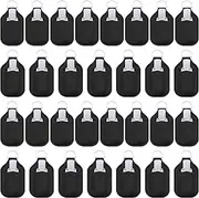 [Duufin] 60 Pieces Empty Travel Size Bottles with Keychain Holder Set Including 30 Pieces Clear Refillable Hand Sanitizer Bottles and 30 Pieces Hand Sanitizer Holder Keychain for Backpack and Purse
