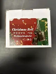KPCB Christmas Bells Rustic Christmas Decor Vintage Style Brass Set of 3 Bells