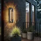 Dusk to Dawn Outdoor Light with Crystal Bubble Glass,15.7 Inches LED Porch Li...