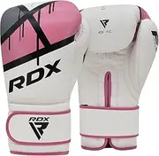 RDX Women Boxing Gloves for Training Muay Thai Maya Hide Leather Ladies Mitts for Fighting, Kickboxing, Sparring EGO Glove for Punch Bag, Focus Pads and Double End Ball Punching