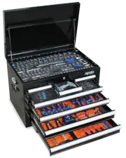 SP Tools ToolKit 254 Piece Metric/SAE - Black 7 Drawer Custom SP50123