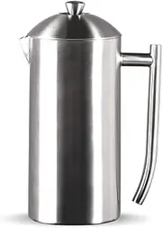 Frieling Elegant French Press Coffee Maker, 17 fl. oz., Brushed Finish